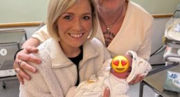 Suzanne Shaw, 44, and Darren Day, 57, are grandparents! Hear'Say singer's son Corey, 21, has welcomed his first child as she shared the news in an Instagram post on Thursday
