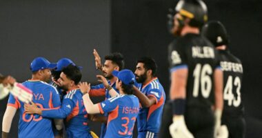T20 World Cup final score live: India v New Zealand latest score updates today