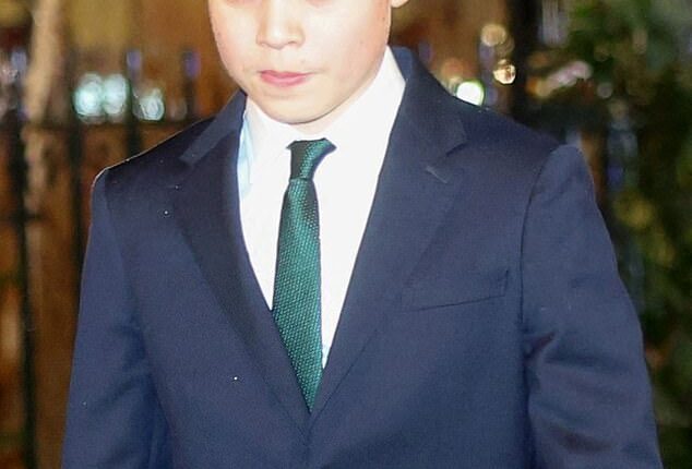 Despite rumours that George (pictured in December), 12, would follow his father and go to all-boys Eton, William, Kate, George and Charlotte toured Marlborough College, where Kate was a pupil