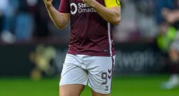 Shankland makes his first appearance for Hearts since mid-January