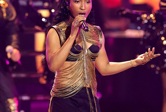 TLC member Rozonda 'Chilli' Thomas, 55, said that she is 'not MAGA' after fans slammed her for previously making Trump donations and reportedly reposting a Michelle Obama conspiracy; seen on Thursday in L.A.