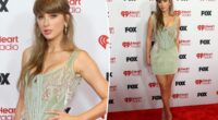Taylor Swift shines in showgirl-worthy corset on iHeartRadio Music Awards 2026 red carpet