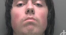 Tristan Roberts in a custody image released by North Wales Police following his sentencing