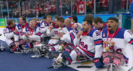 Team USA paralympic team winning gold.