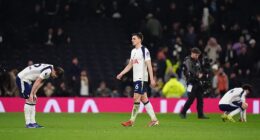 Tottenham's 3-1 defeat by Crystal Palace leaves them just a point clear of the relegation zone