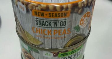 An Aldi Australia shopper declared the Snack 'N' Go tinned range of flavoured legumes, which cost $0.99 each, an 'underrated gem'