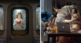 The Best Of Alexey Kondakov: People From Classic Paintings Inserted Into Modern City Life (60 Pics)