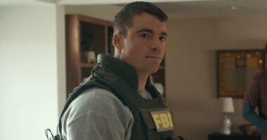 The Night Agent. Gabriel Basso as Peter Sutherland in episode 303 of The Night Agent