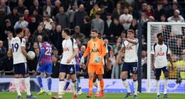 Tottenham's players struggle to rally in the 3-1 defeat by Crystal Palace on Thursday