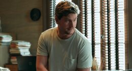 The Waterfront. (L to R) Holt McCallany as Harlan Buckley, Maria Bello as Belle Buckley in episode 104 of The Waterfront