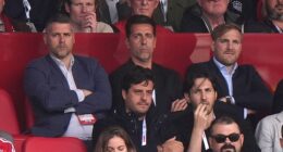 At one point this season, it seemed to outsiders as if Nottingham Forest had three sporting directors - including Edu Gaspar (centre) and George Syrianos (right)