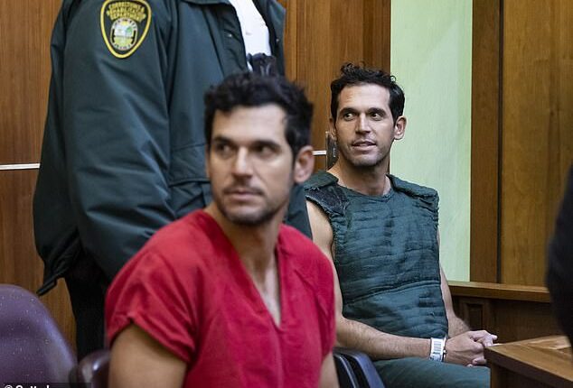 Alon and Oren, left, at their bond hearing in 2024