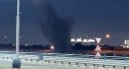 An eyewitness told Reuters the ​C-RAM air defence system shot down two of the drones