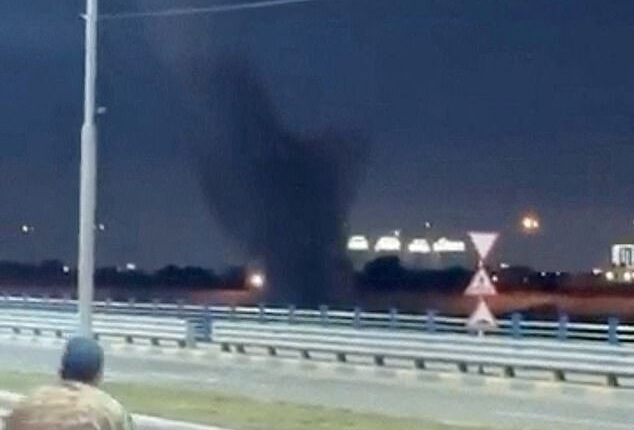 An eyewitness told Reuters the ​C-RAM air defence system shot down two of the drones