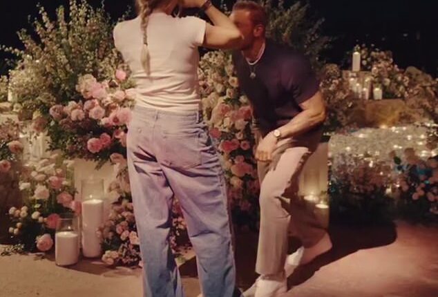 Aryna Sabalenka was caught by surprise when her partner, Brazilian businessman Georgios Frangulis, went down on bended knee on Wednesday with a ginormous, oval-cut diamond rock