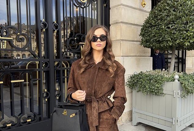 Isobel Lorna, 24, is a 'poshfluencer' known for showing off her £30,000 Hermes Birkins, around-the-world business-class trips and six-star hotels to millions of fans on TikTok