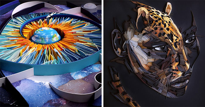 This Artist Creates Stunning “Paintings” Using Nothing But Paper (60 Pics)
