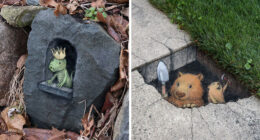 This Artist Turns Everyday Sidewalks Into Adorable 3D Creatures (35 New Pics)