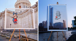 This Photographer Worked With Street Artists To Create Graffiti In Places Where It Can’t Be Painted (17 Pics)