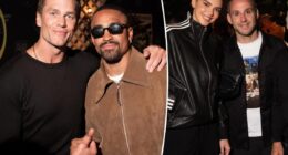 Tom Brady, Kendall Jenner, Joe Burrow and Olivia Ponton party at Fanatics Studios bash in LA