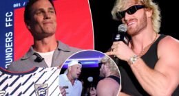 Tom Brady and Logan Paul exchange jabs during Fanatics Flag Football Classic Draft with NFL stars: 'Might have a fight'