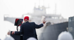 Trump Says U.S. Will Abandon Efforts to Reopen Hormuz 'At Some Point' But 'Not Quite Yet.'