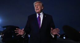 Donald Trump has addressed reports of potential Iranian sleeper cells in the United States and a possible drone attack revenge plot that would target California. Fears of possible cells came after encrypted communications, believed to have come from inside Iran and intercepted by the US, were sent as an 'operational trigger' for 'sleeper assets' on Monday. Those worries were further stoked Wednesday, as the FBI alerted California law enforcement to potential Iranian drone strikes on the West Coast in retaliation for the US war against Iran. The president, speaking to reporters upon arrival at Joint Base Andrews following a rally-style event in Kentucky, said that federal law enforcement was probing the drone threat. 'It's being investigated. You have a lot of things happening and all we can do is take them as they come,' he said.