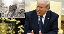 Donald Trump strongly denied that Israel pushed the US into war with Iran, saying that he actually 'may have forced' their hand, following fury from his MAGA base. During his first interaction with members of the press after the weekend operation, Trump was asked if Israel dragged the US into conflict. 'No, I might have forced their hand,' he stated to the contrary. Trump's comments appear to contradict what Secretary of State Marco Rubio said yesterday after briefing lawmakers on Operation Epic Fury. 'We knew that there was going to be an Israeli action. We knew that that would precipitate an attack against American forces,' Rubio said. 'And we knew that if we didn't preemptively go after them before they launched those attacks, we would suffer higher casualties.'