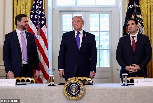 President Donald Trump has asked donors and advisors their thoughts comparing Secretary of State Marco Rubio and Vice President JD Vance