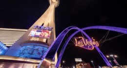 A lesbian couple claimed they were kicked out The Strat Hotel and Casino for being 'too affectionate,' and were battered by the security guard who escorted them out