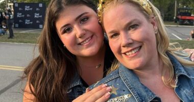 The college student is pictured with her mother Jessica Gorman. The mom posts frequently online about her love for her country, veterans, and protecting the American flag - and her daughter showed her love for God and her friends on her Instagram
