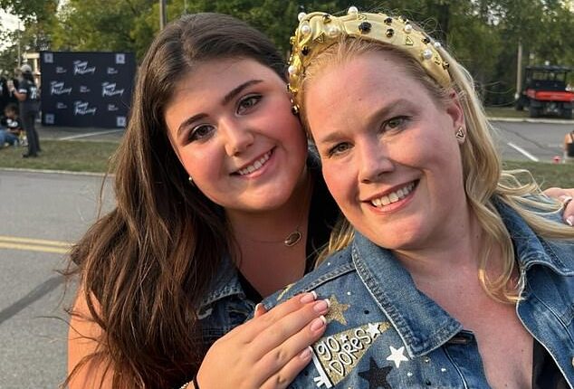 The college student is pictured with her mother Jessica Gorman. The mom posts frequently online about her love for her country, veterans, and protecting the American flag - and her daughter showed her love for God and her friends on her Instagram