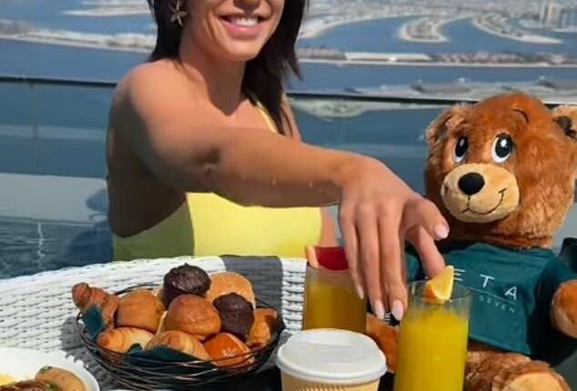 Vicky Pattison has claimed Dubai is still 'one of the safest places in the world' despite entering its third day of Iranian missile strikes and suicide drone attacks (pictured in Dubai)