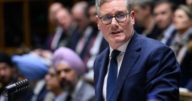 Sir Keir Starmer (pictured) urged Donald Trump to 'de-escalate' the crisis and negotiate with what is left of Iran's leadership