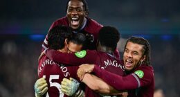 West Ham beat Brentford on penalties to reach the quarter-finals of the FA Cup