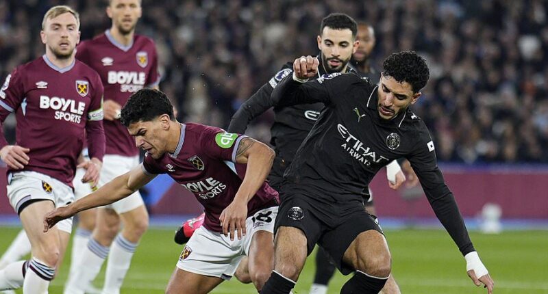 West Ham vs Man City - Premier League LIVE: Latest score and updates as Pep Guardiola's side are held in huge blow to title hopes