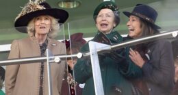 Queen Camilla, Princess Anne and Carole Middleton attend Ladies' Day at the Cheltenham Festival