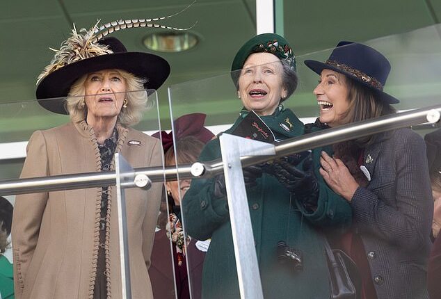 Queen Camilla, Princess Anne and Carole Middleton attend Ladies' Day at the Cheltenham Festival