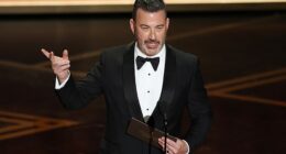 Jimmy Kimmel speaks onstage during the the 98th annual Academy Awards ceremony at the Dolby Theatre in Los Angeles, California, USA, 15 March 2026