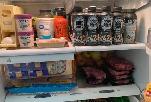 A man who insists his kitchen is 'basically a grocery store' has been left scratching his head after his girlfriend claimed there was 'never anything to eat' at his house