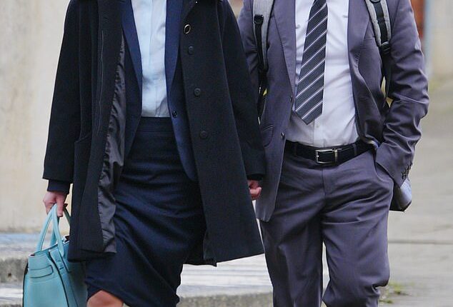 Christopher Trybus arriving at Winchester Crown Court where he is on trial for manslaughter