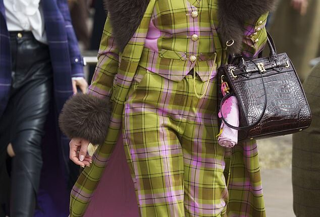 Cheltenham Festival 2026 has witnessed a dazzling array of ensembles, including one racegoers pink and green plaid outfit