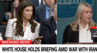 ‘Listen to me, especially you!’ Leavitt scolds CNN’s Kaitlan Collins for asking about US deaths in Iran war