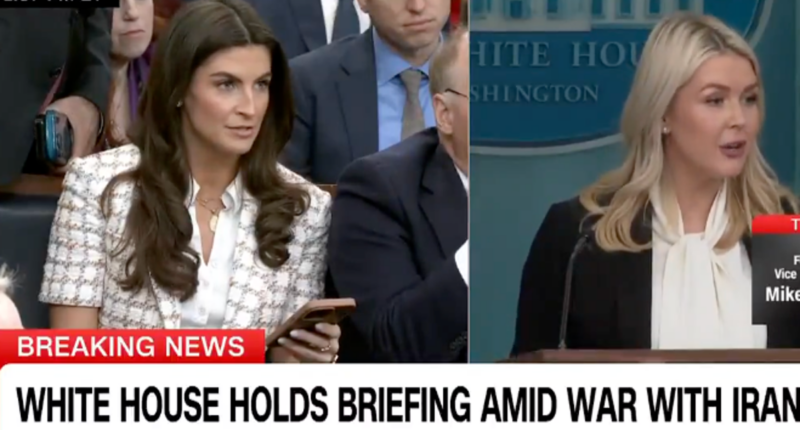 ‘Listen to me, especially you!’ Leavitt scolds CNN’s Kaitlan Collins for asking about US deaths in Iran war