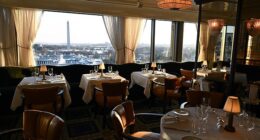 The Founders dining room at Ned's Club has a stunning view of the Washington Monument and National Mall
