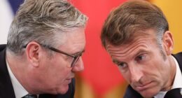 French President Emmanuel Macron announced Tuesday that France and the United Kingdom will host a diplomatic event in Paris this Friday to address the crisis in the Strait of Hormuz, notably excluding President Donald Trump from the proceedings