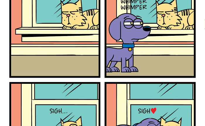 30 New Comics About My Dog And Cat, Who Couldn&rsquo;t Be More Different If They Tried