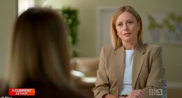 Allison Langdon (pictured) has broken down in tears during emotional scenes on Wednesday's episode of A Current Affair