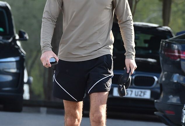 Adam Thomas emerged looking downcast on Tuesday, in the first sighting of the star since his David Haye frictions aired on I'm A Celeb All Stars