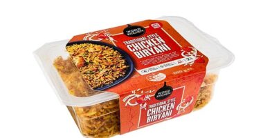 World Kitchen Chicken Biryani, priced at $8.99 for a 600g pack, was recently part of Aldi's Limited Time Only range of heat-and-serve meals